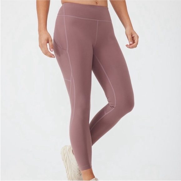 Outdoor Voices Pants - Outdoor Voices Leggings Superform 7/8 Mid Rise Workout Taupe Brown Size Small